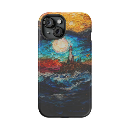 "Coastal Canvas Guardian" -MagSafe Tough iPhone Cases