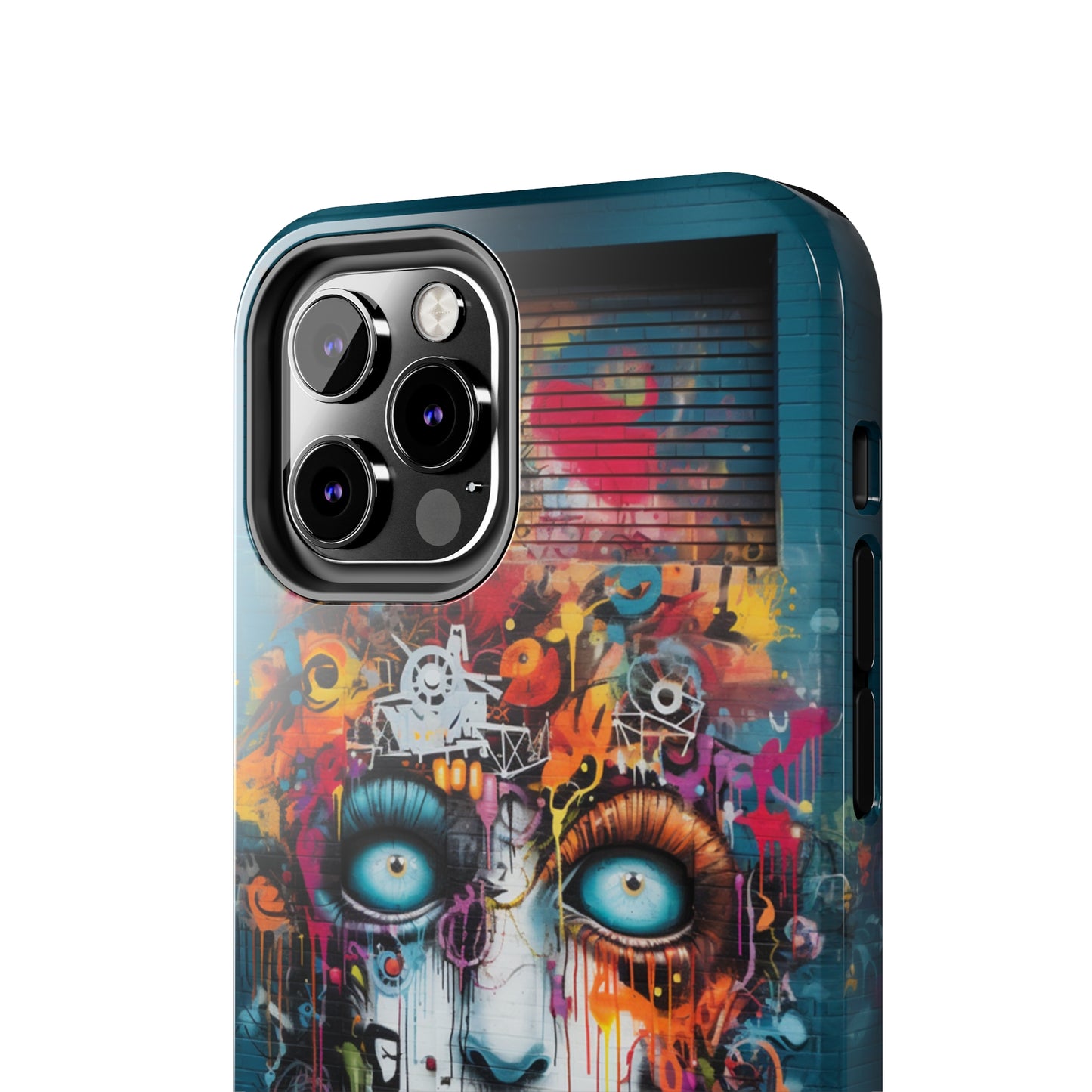 Elevate Your Style with our "Graffiti Face Concrete Wall" Phone Case -Tough Phone Cases