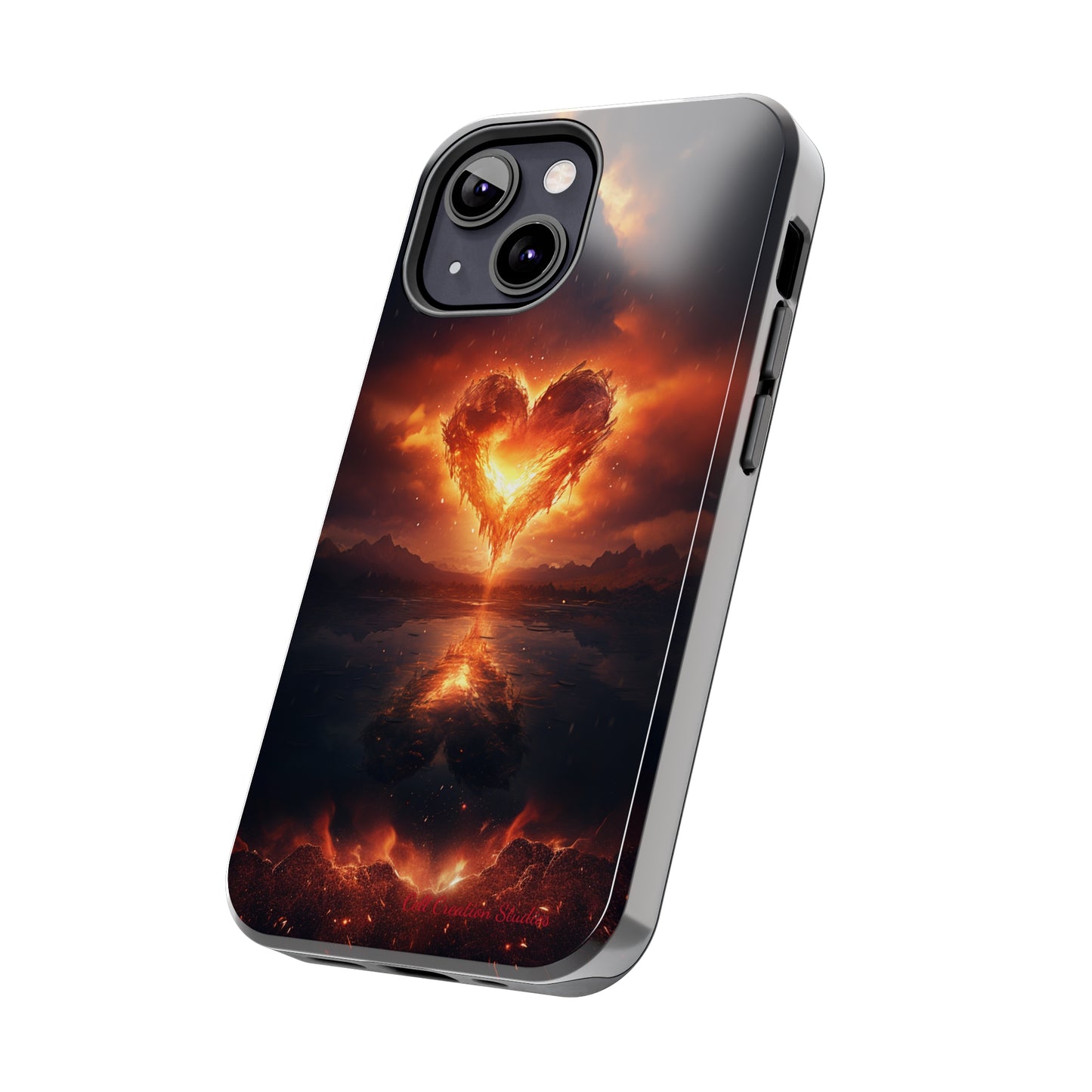 Introducing the "Flaming Heart" Cell Phone Case – Ignite Your Passion! -Tough Phone Cases