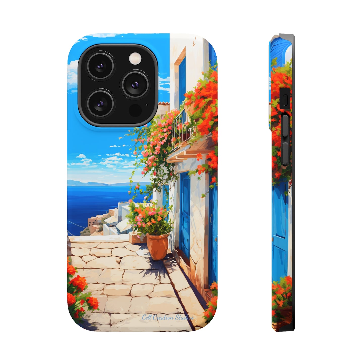 "Mediterranean Bliss Horizon" -MagSafe Tough iPhone Cases