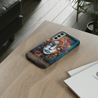 Elevate Your Style with our "Graffiti Face Concrete Wall" Phone Case -Tough Cases