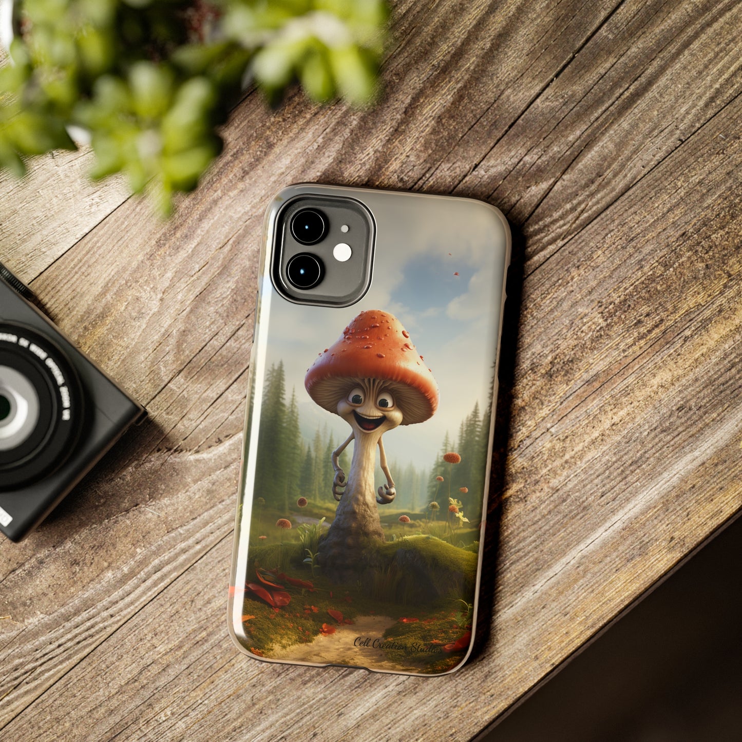 Introducing the "Smiling Mushroom" Cell Phone Case – Spread Joy with Every Glance! -Tough Phone Cases