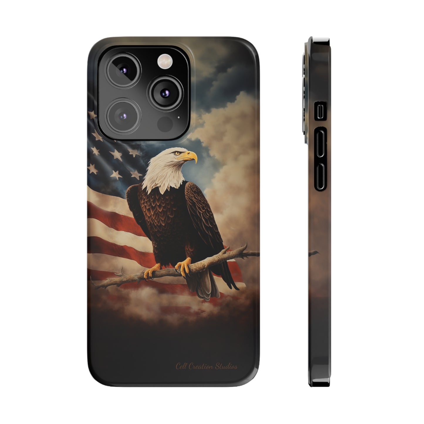 Introducing the "Eagle's Majesty" Cell Phone Case – Soar with American Pride -Slim Phone Cases