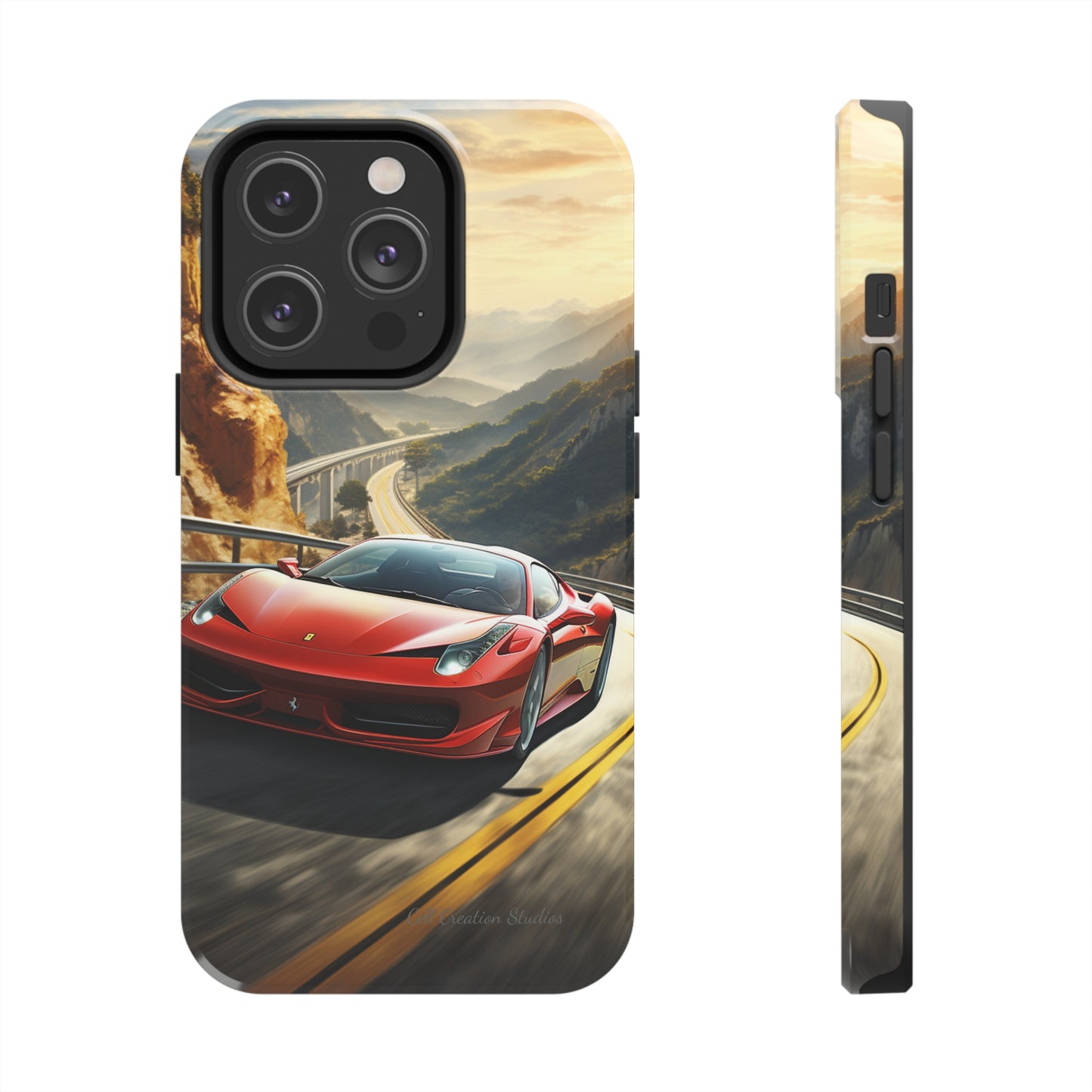 "Mountain Majesty Ferrari Edition" -Tough iPhone Cases