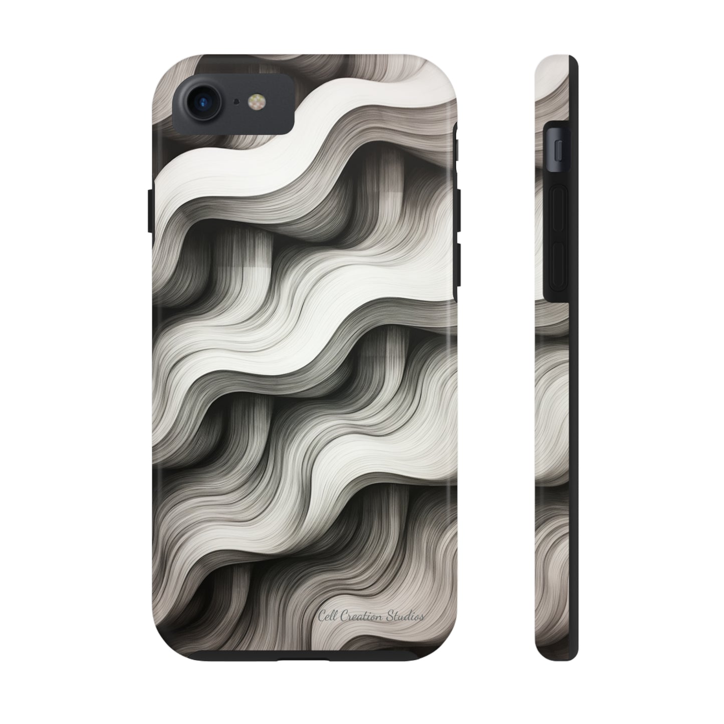 The "Geometric Waves" Cell Phone Case -Tough Phone Cases