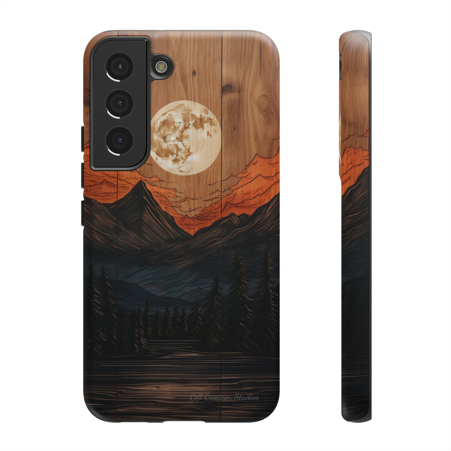 "Elevate Your Style with the Mountain Moonlight Phone Case" -Tough Cases