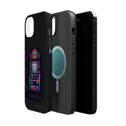 Introducing the "Vibrant Slot Frenzy" Cell Phone Case – Experience the Thrill of Colors and Luck -MagSafe Tough Cases