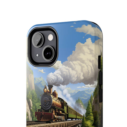 The "Scenic Mountain Train" Phone Case -Tough Phone Cases