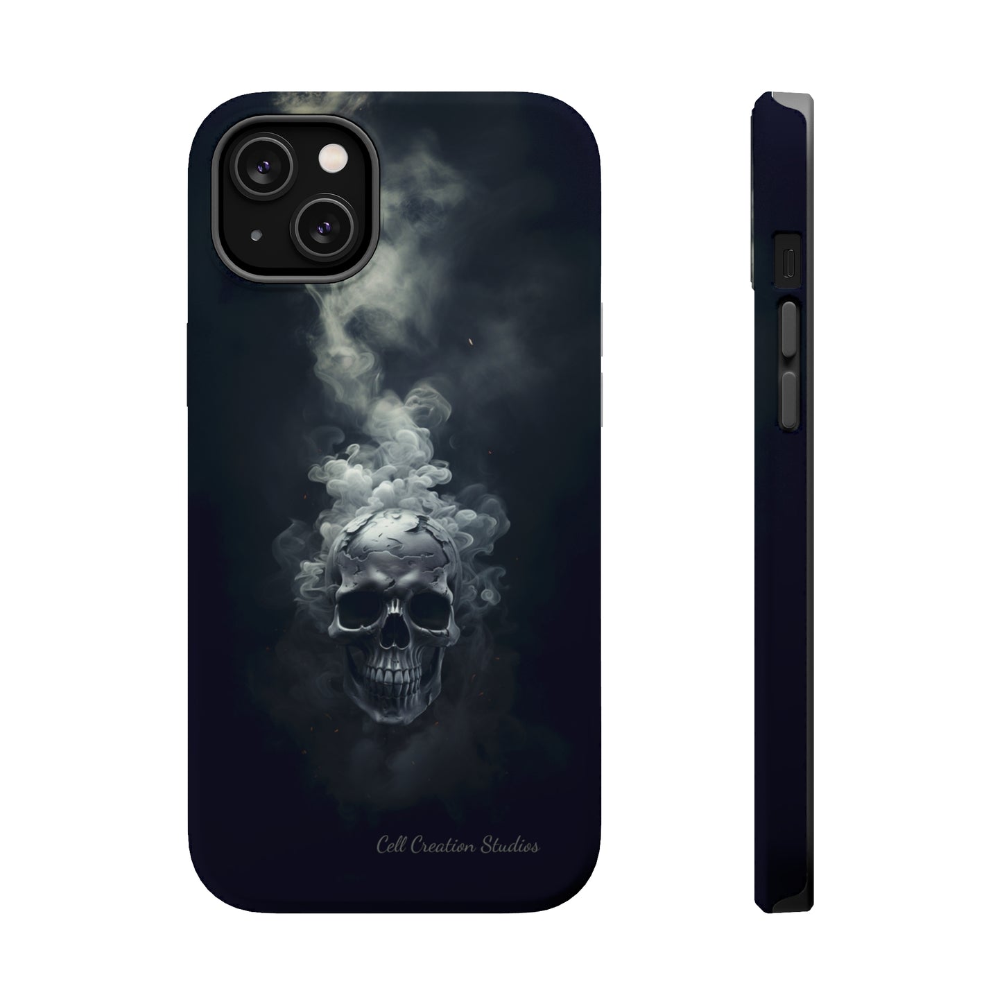 "Ethereal Skull Noir" -MagSafe Tough iPhone Cases