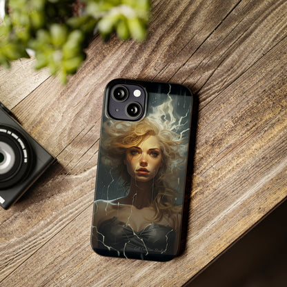 Introducing the "Electrifying Beauty" Cell Phone Case – Sparks of Style and Power -Slim Phone Cases