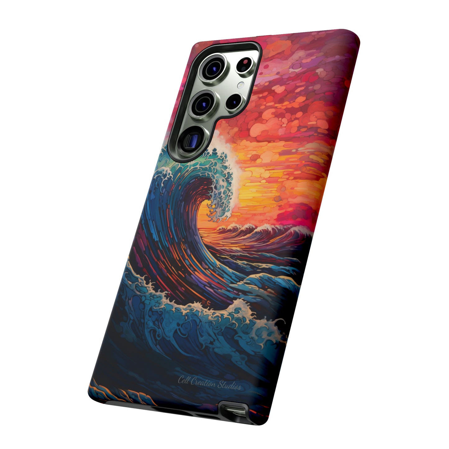 "Colorful Ocean Wave" Cell Phone Case -Tough Cases