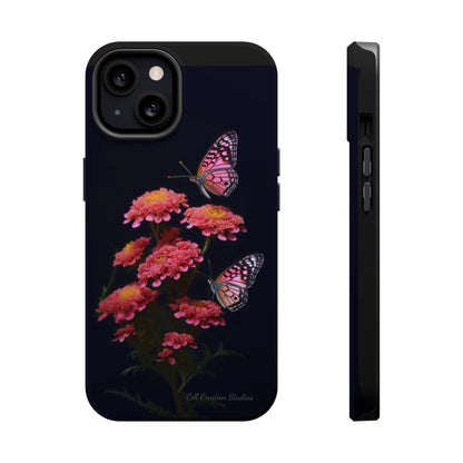 "Achillea Desert Eve Deep Rose & Butterfly" Phone Case -MagSafe Tough Case