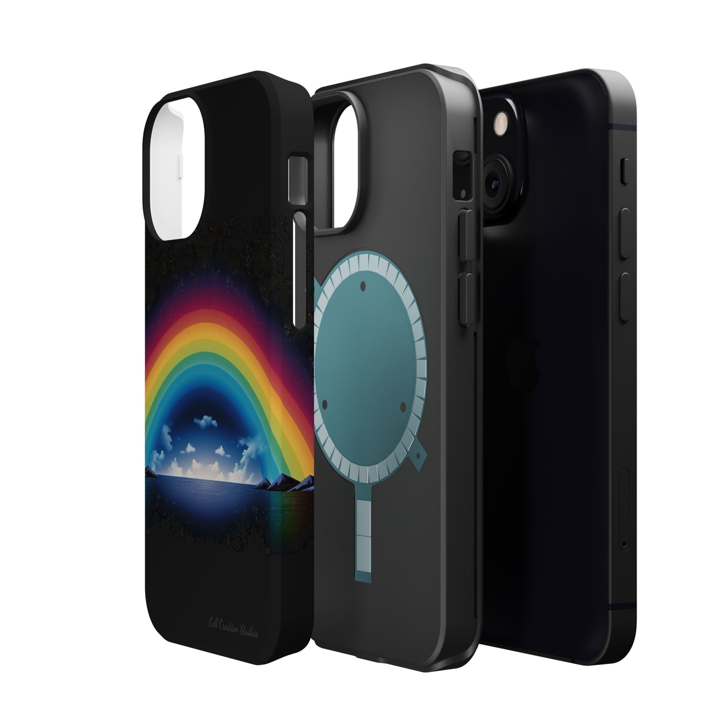 "Vibrant Skies: Rainbow Sunset" Cell Phone Case -MagSafe Tough Cases