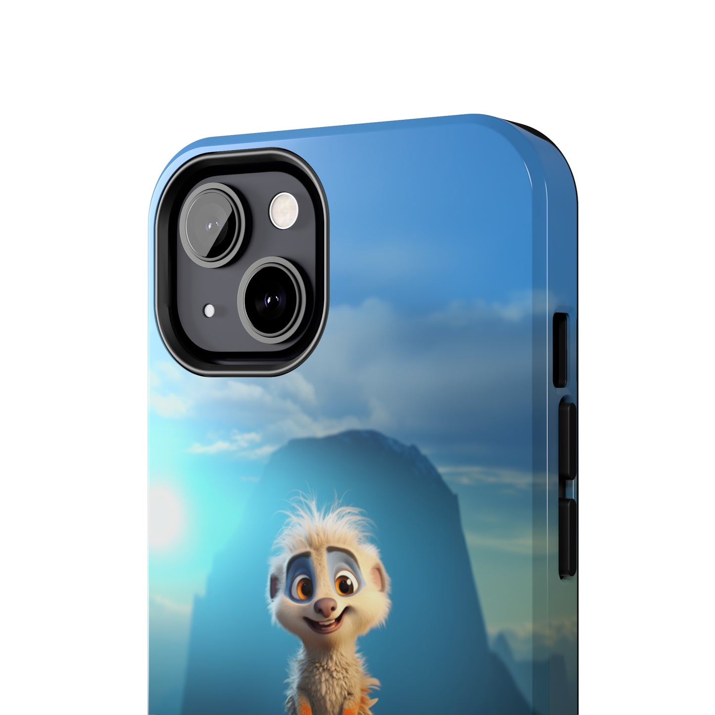 Introducing the "Mountain Explorer Buddy" Cell Phone Case – Embark on Adventures with an Animated Cute Animal -Tough Phone Cases