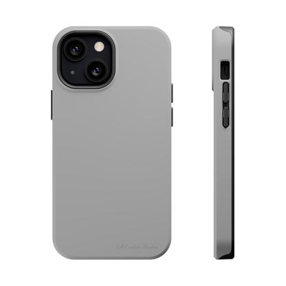 "Sleek Silver Essence" -MagSafe Tough iPhone Cases