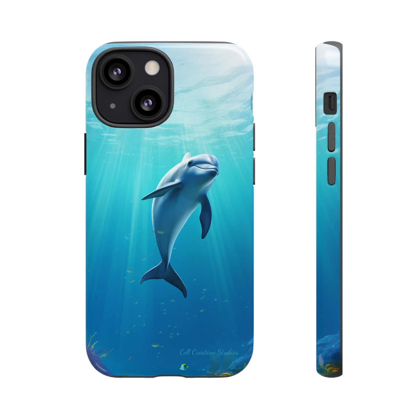 The "Dolphin Serenity" -Tough iPhone Cases