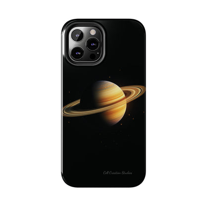 Introducing the "Saturn's Elegance" Cell Phone Case – A Cosmic Masterpiece -Tough Phone Cases