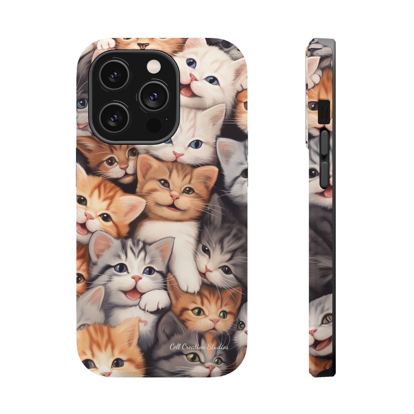 "Kitten Cuddle Haven" Phone Case -MagSafe Tough Cases