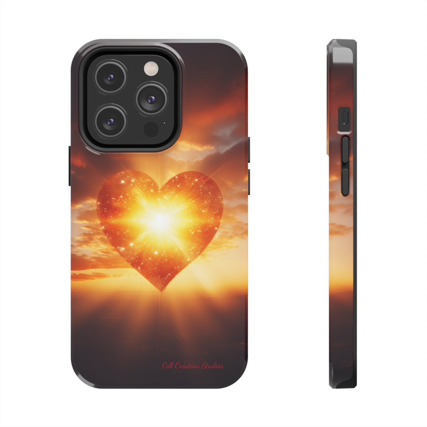 Introducing the "Sunlit Heart" Cell Phone Case – Embrace Love and Radiance -Tough Phone Cases