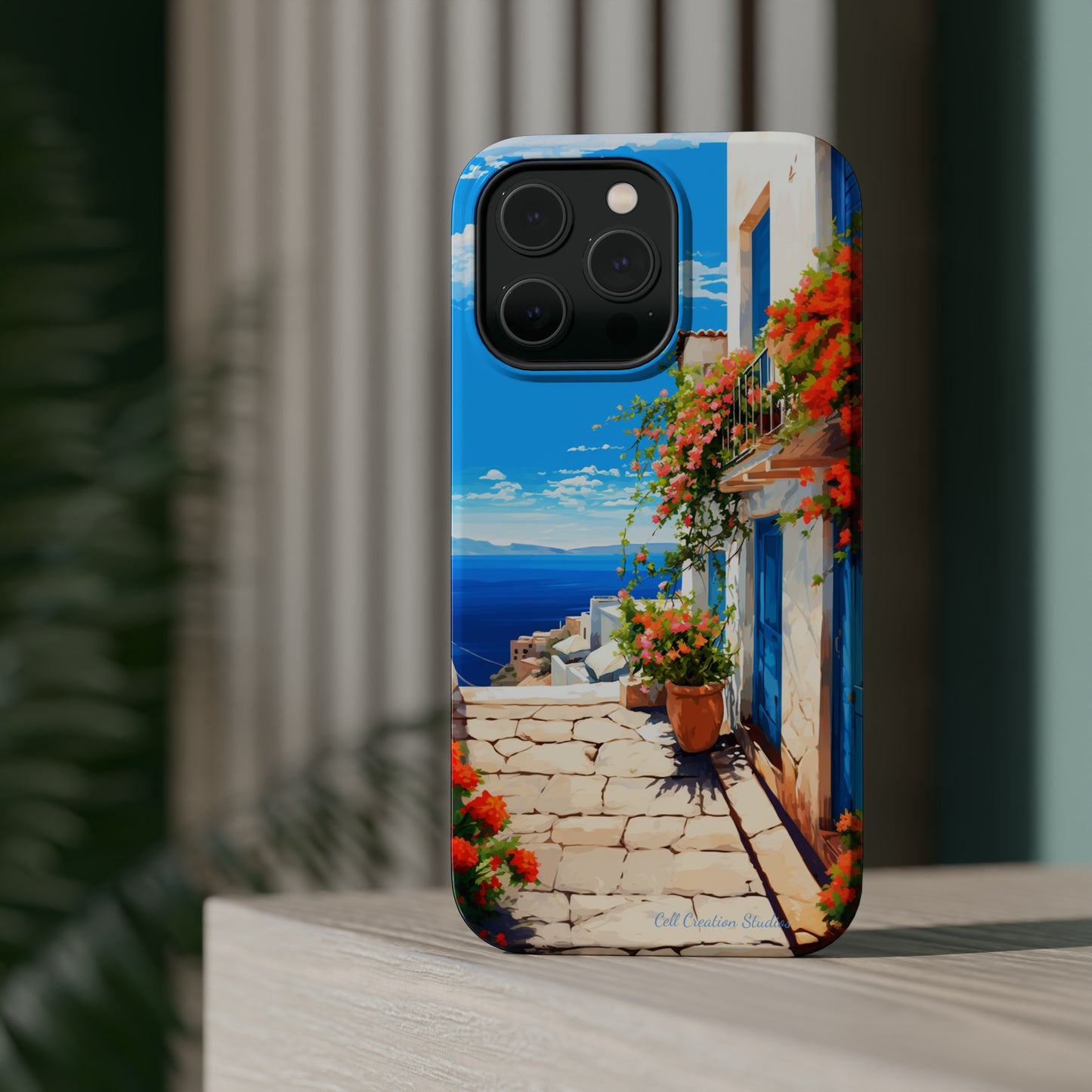 "Mediterranean Bliss Horizon" -MagSafe Tough iPhone Cases