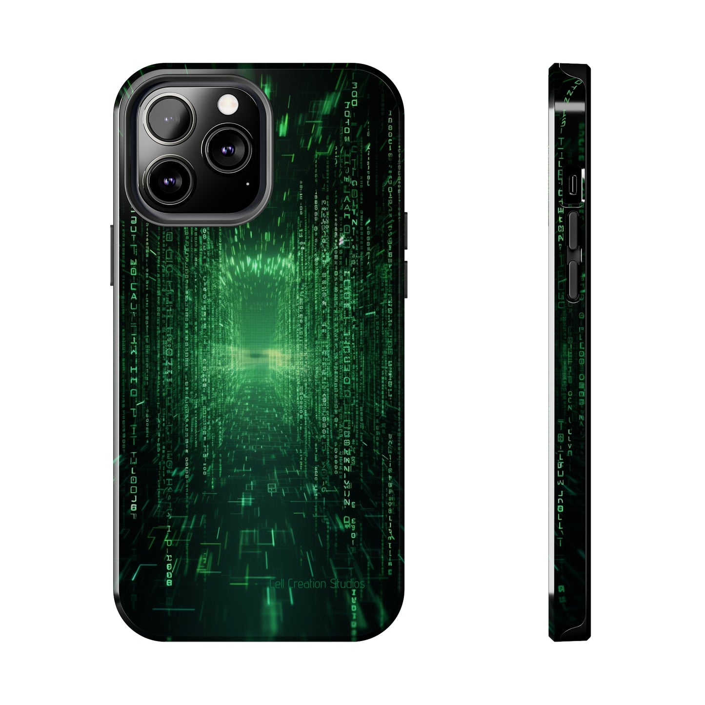 Introducing our "Digital Code Stream" Cell Phone Case – where style meets technology for your device's protection -Tough Phone Cases