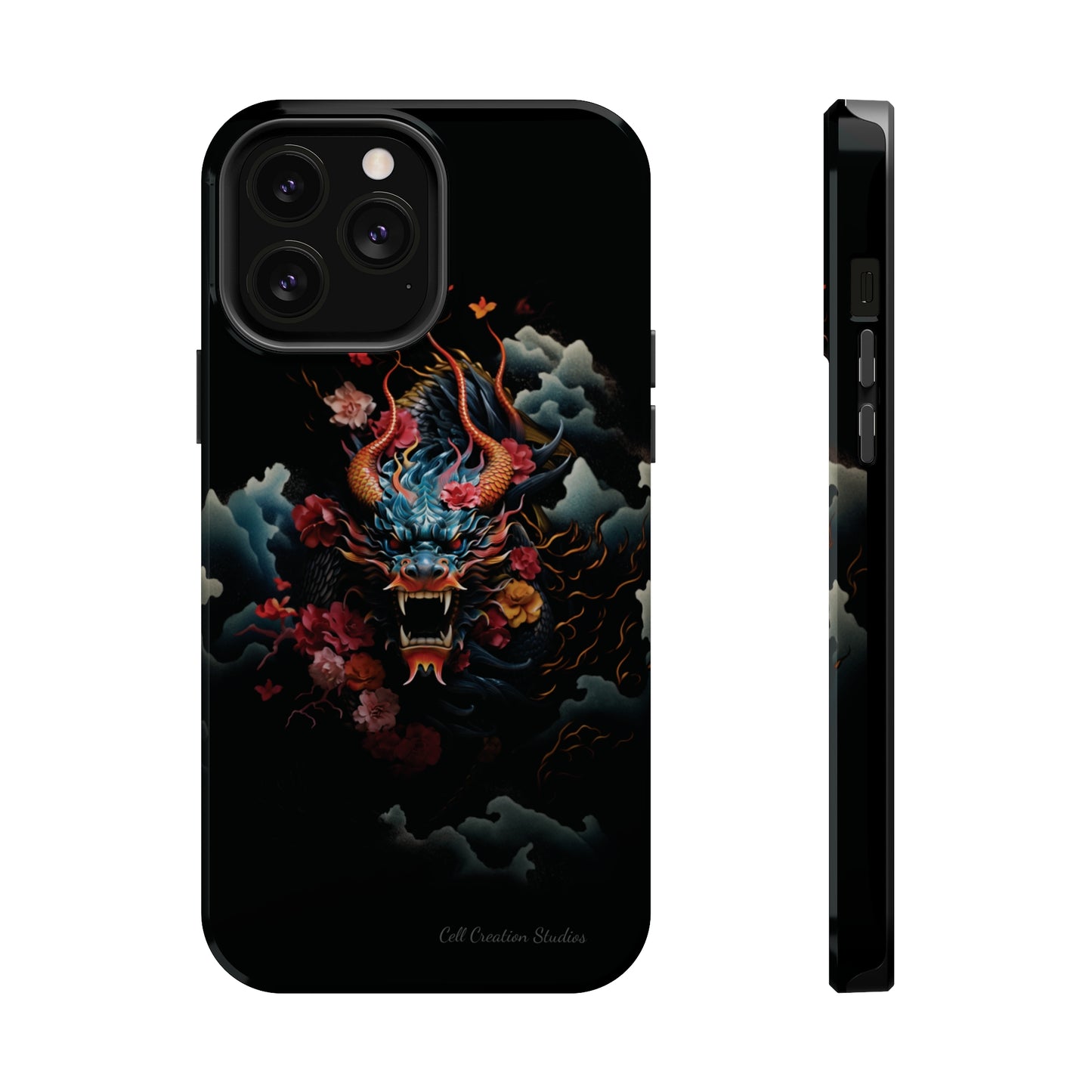 Introducing the "Japanese Dragon Majesty" Cell Phone Case – Embrace the Legend in Style -MagSafe Tough Cases