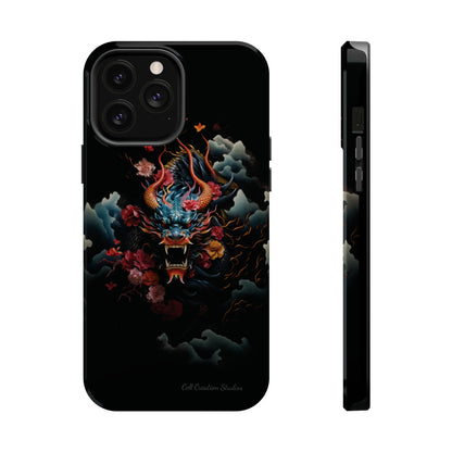 Introducing the "Japanese Dragon Majesty" Cell Phone Case – Embrace the Legend in Style -MagSafe Tough Cases