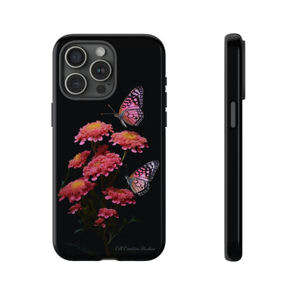 "Achillea Desert Eve Deep Rose & Butterfly" Phone Case -Tough Cases