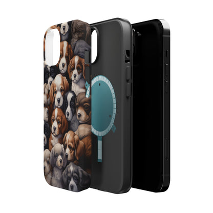 "Puppy Pile" Cuddles Phone Case -MagSafe Tough Cases