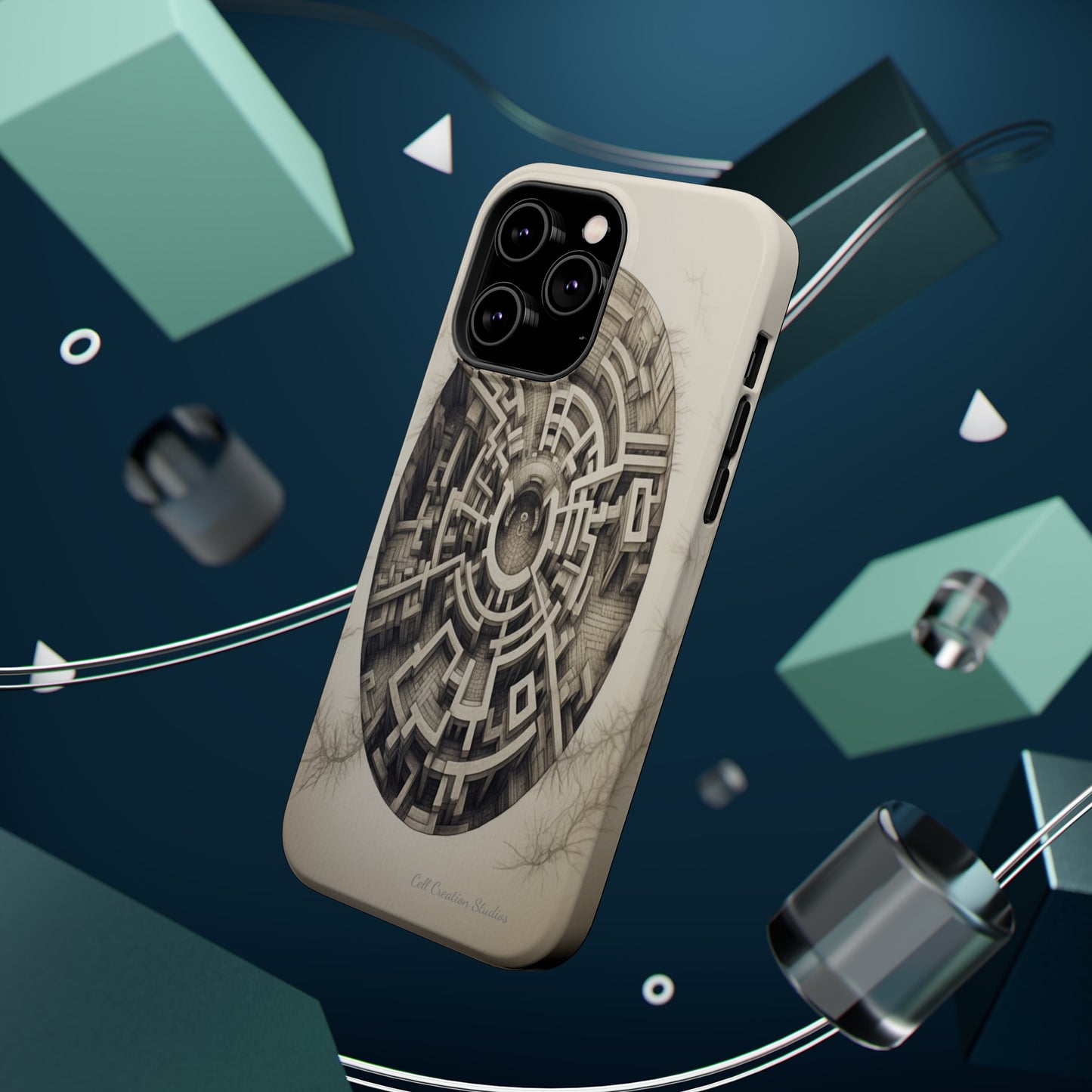 "Discover the Mystery: Maze-Inspired Cell Phone Case" -MagSafe Tough Cases