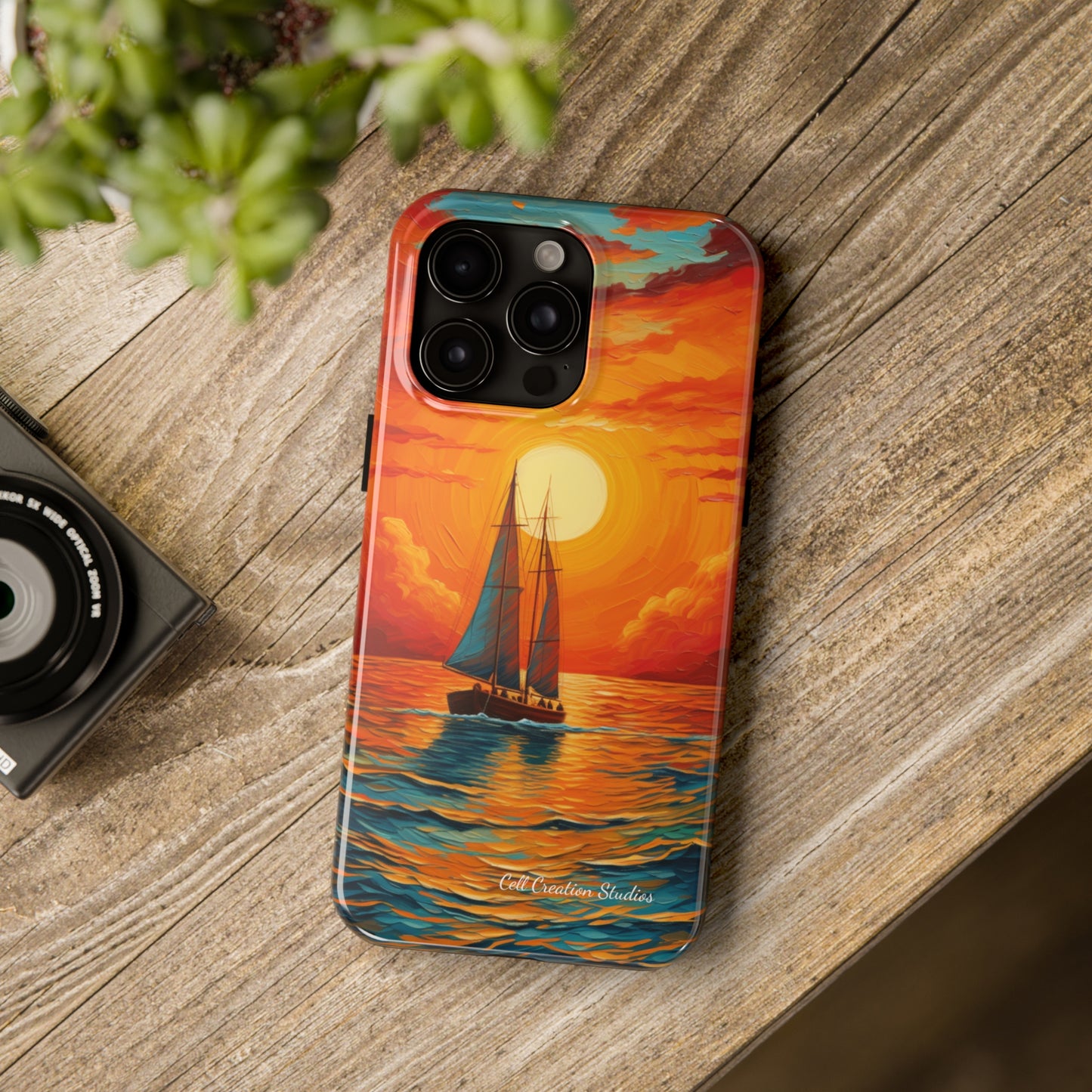 "Sailboat Sunset" -Tough iPhone Cases