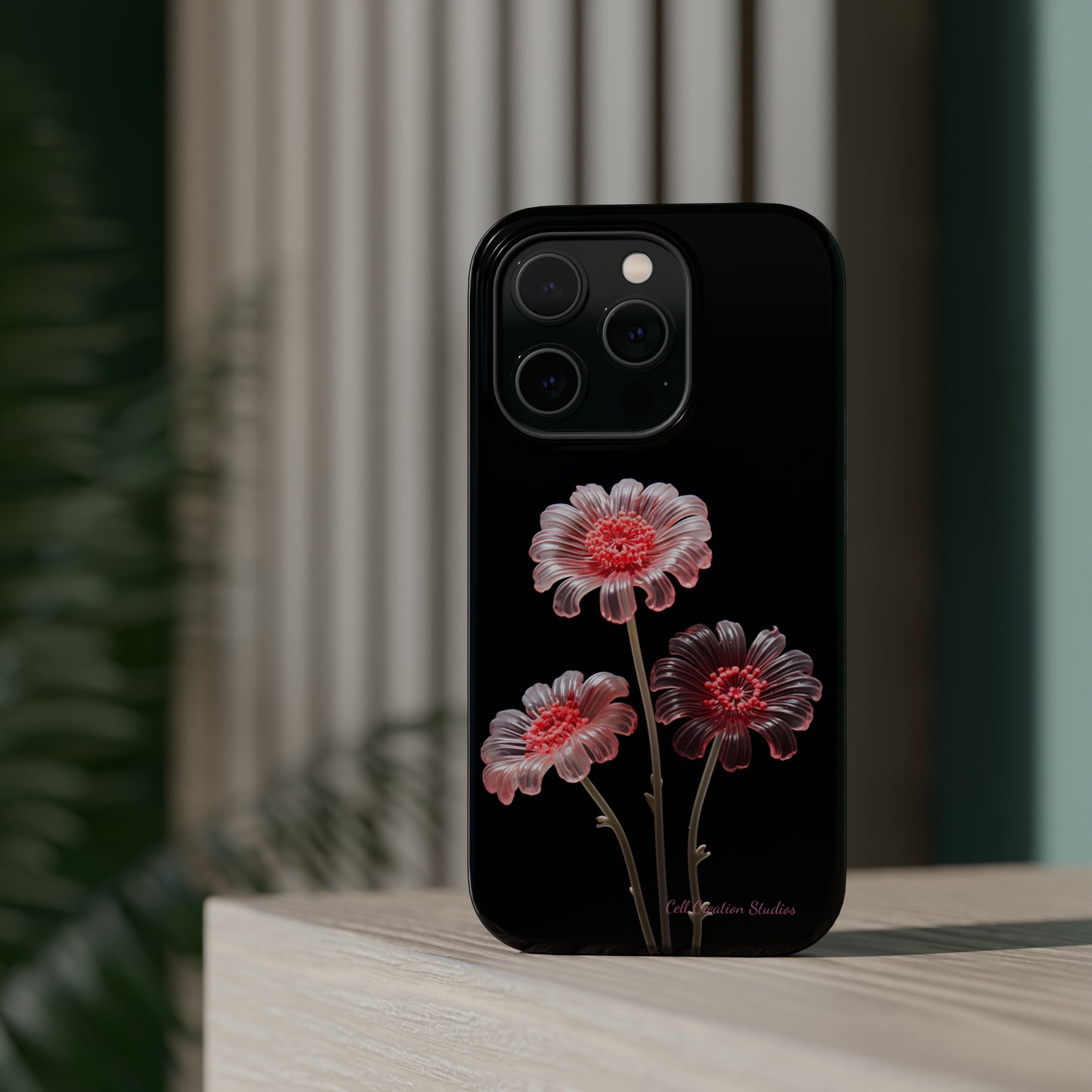 The "Desert Rose Glass Blossom" Phone Case -MagSafe Tough Cases