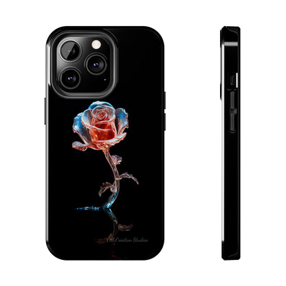 The "Glass Rose Elegance" Phone Case -Tough Phone Cases