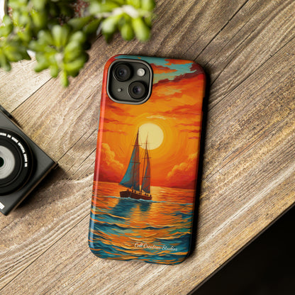 "Sailboat Sunset" - Tough iPhone Cases