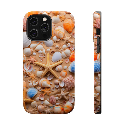 "Seaside Serenity Phone Case: Starfish and Seashells" -MagSafe Tough Cases