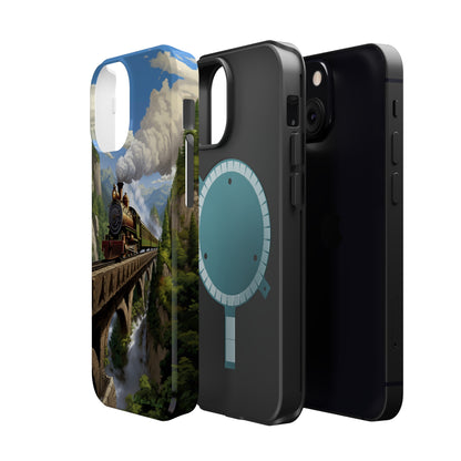 The "Scenic Mountain Train" Phone Case -MagSafe Tough Cases