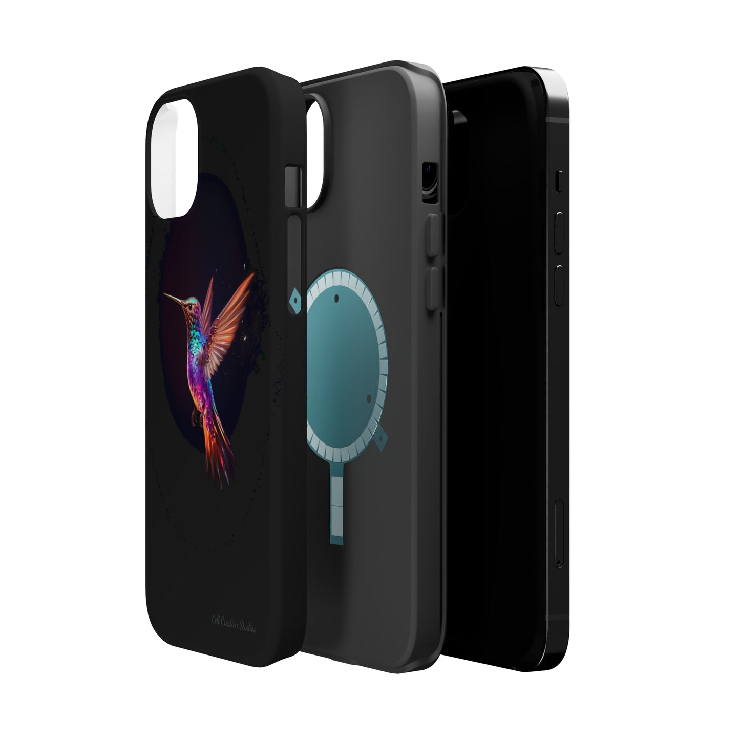 Introducing the "Enchanted Hummingbird" Cell Phone Case – Elegance Meets Nature -MagSafe Tough Cases