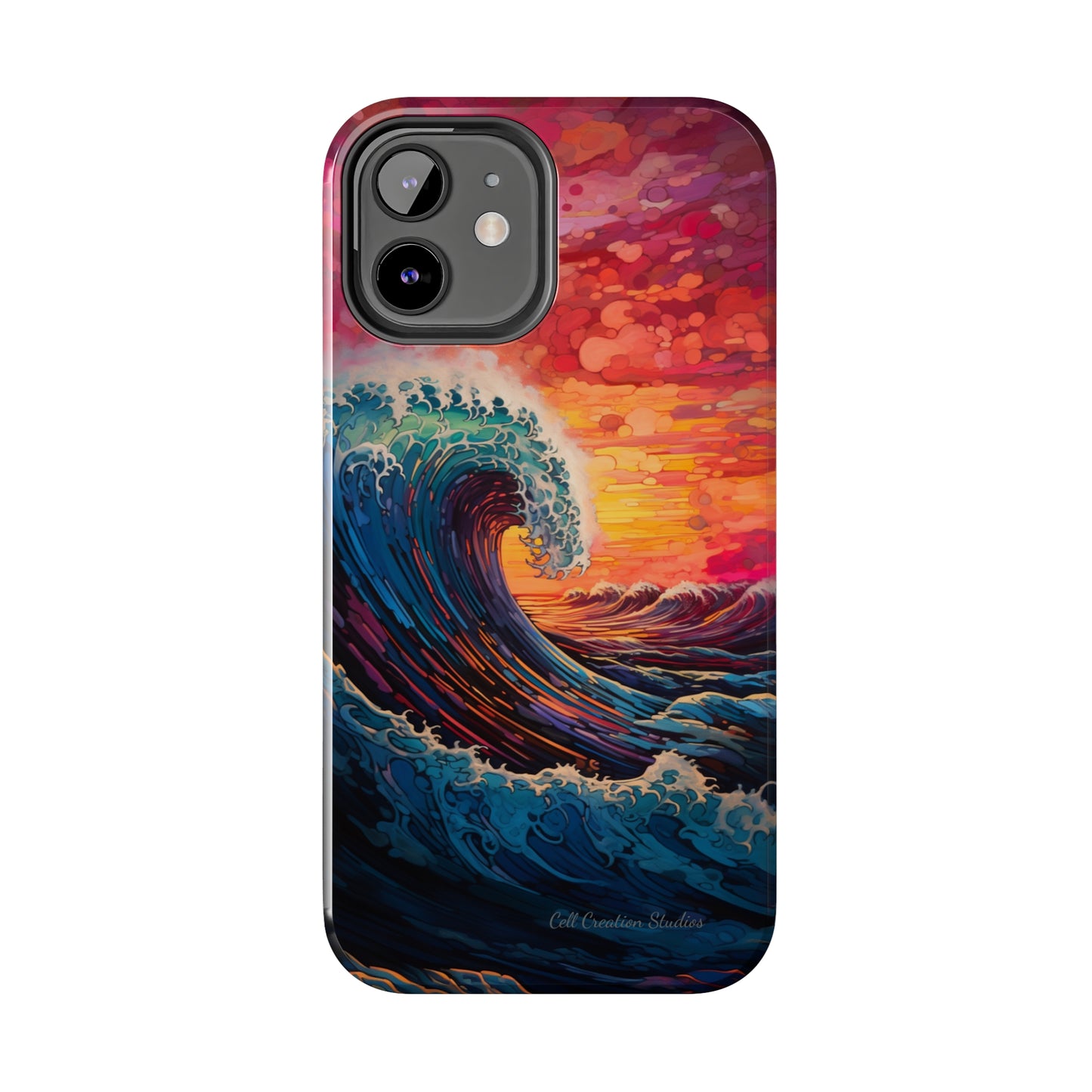 "Colorful Ocean Wave" Cell Phone Case -Tough Phone Cases