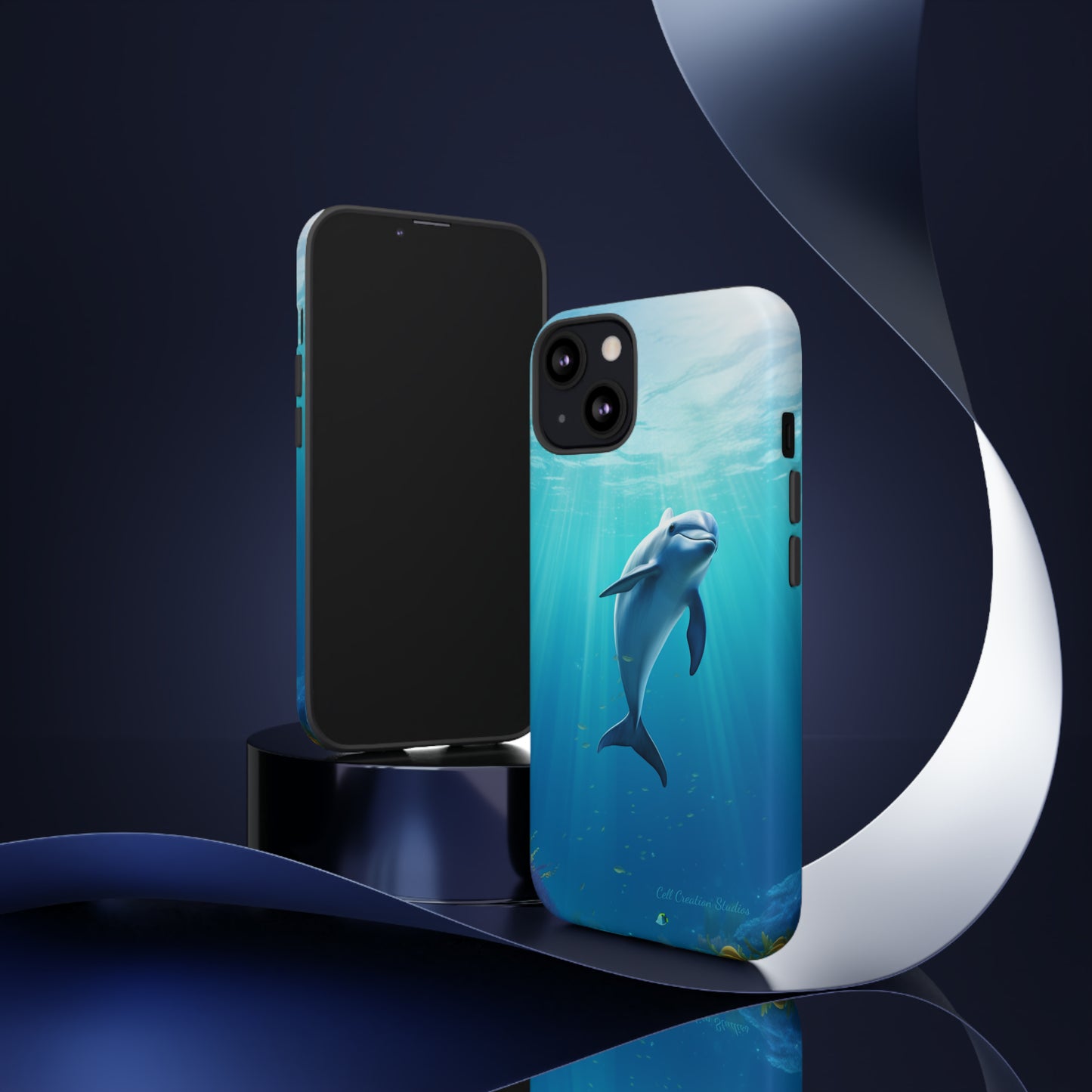 The "Dolphin Serenity" -Tough iPhone Cases