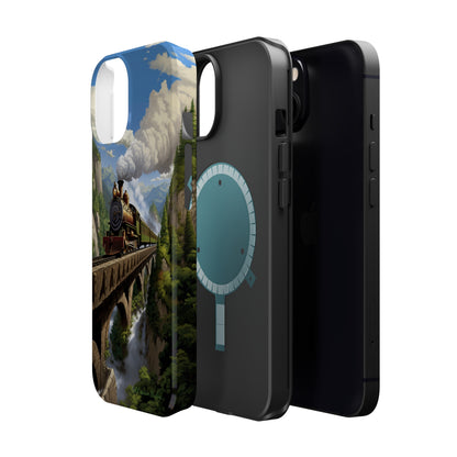 The "Scenic Mountain Train" Phone Case -MagSafe Tough Cases