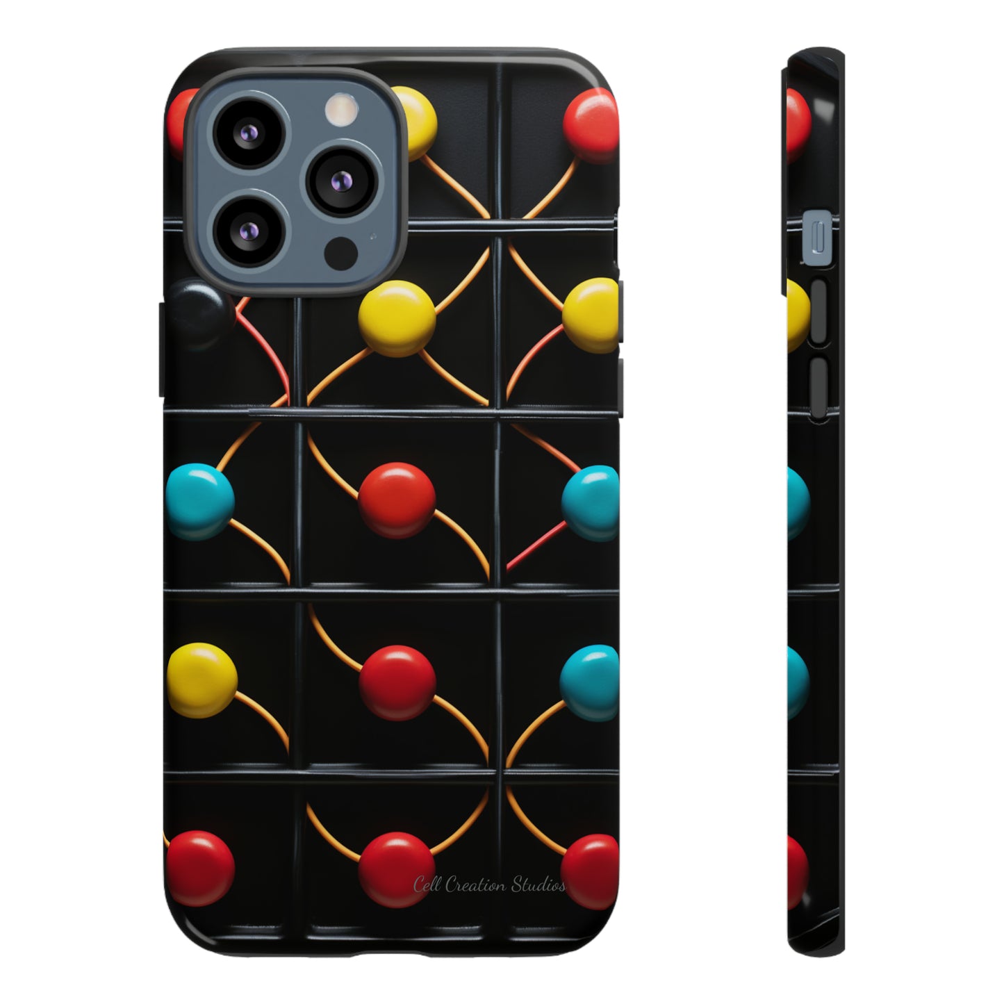 "Vibrant Spheres Fusion" -Tough Phone Cases