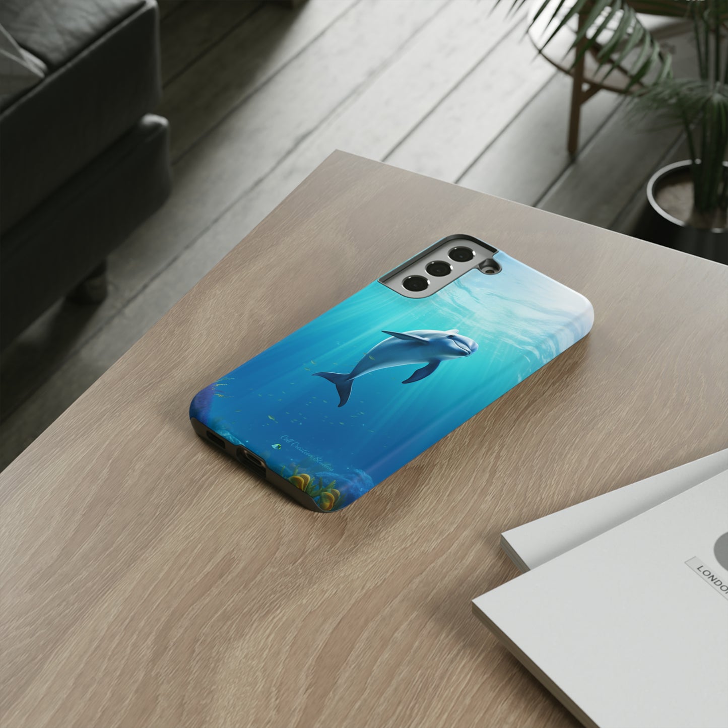 The "Dolphin Serenity" -Tough Samsung Phone Cases