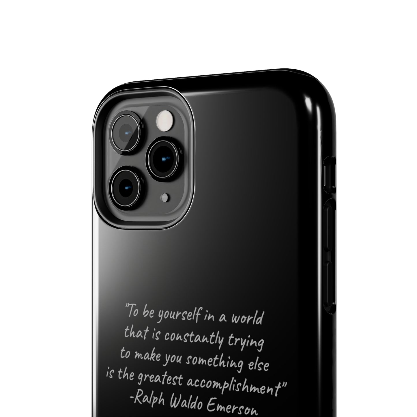 The "Embrace Your Authenticity" Ralph Waldo Emerson Quote Phone Case -Tough Phone Cases