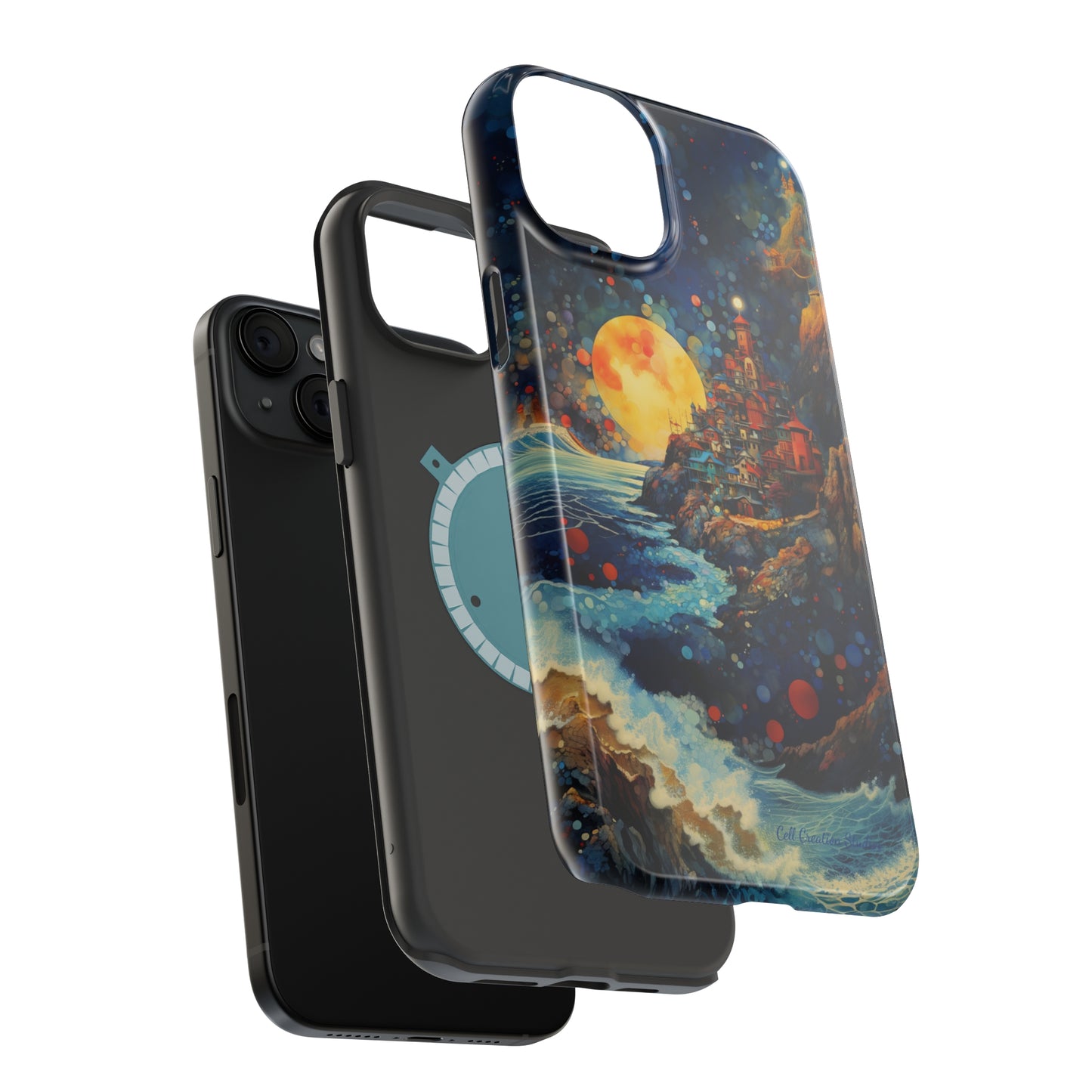 "Moonlit Coastal Vista" -MagSafe Tough iPhone Cases