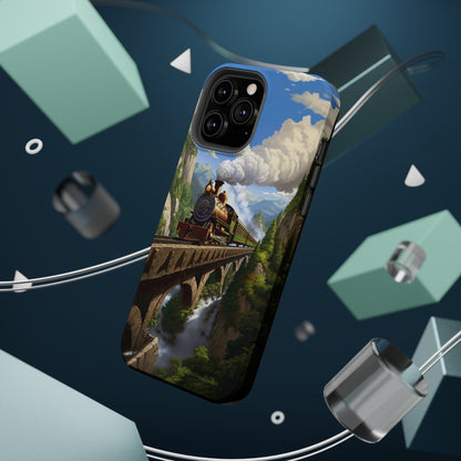 The "Scenic Mountain Train" Phone Case -MagSafe Tough Cases