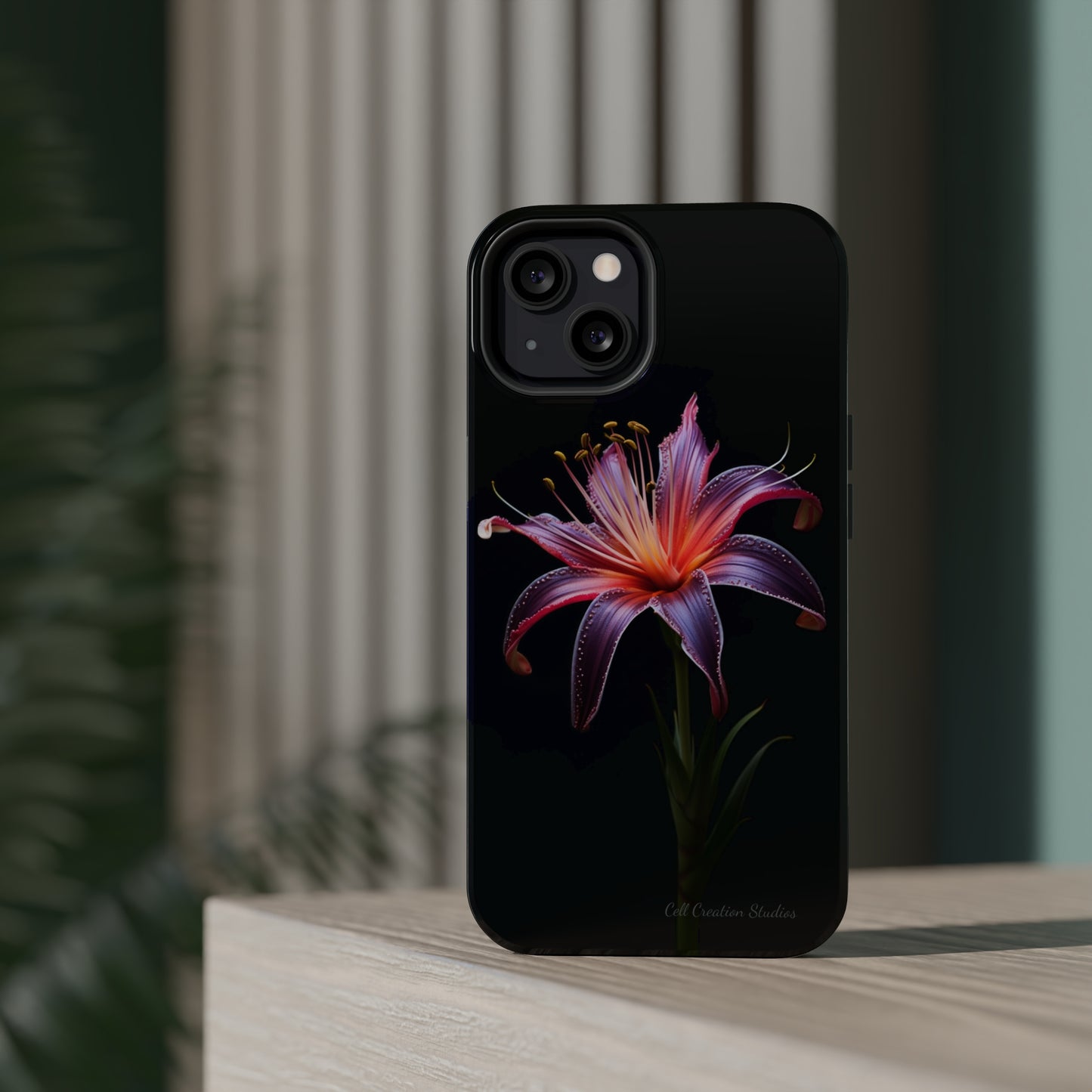 "Vibrant Purple Lily" Phone Case -MagSafe Tough Cases