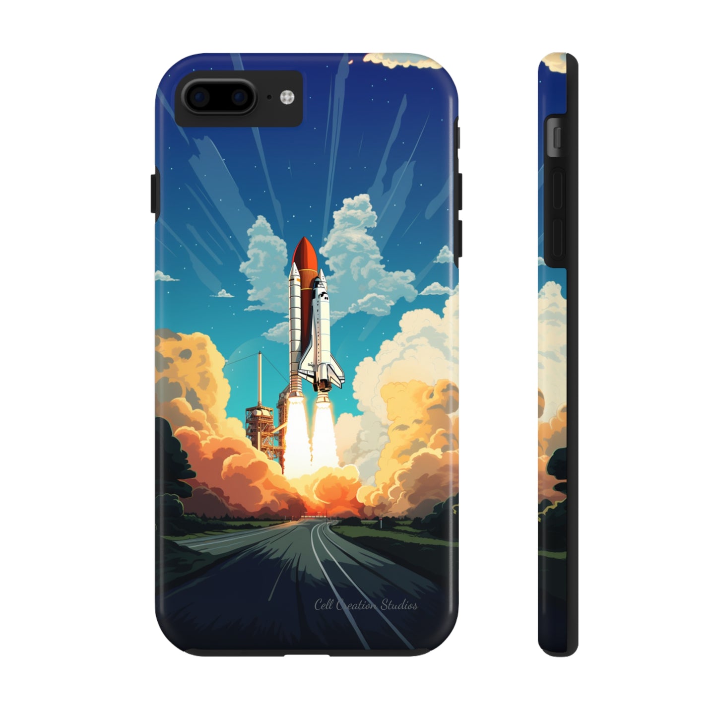 Introducing the "NASA Space Shuttle Launch" Cell Phone Case – Elevate Your Style to New Heights -Tough Phone Cases