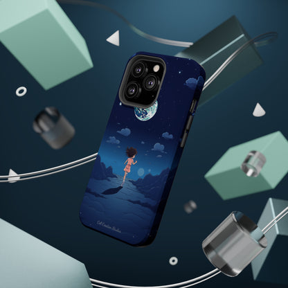 Introducing the "Moonlit Runner" Cell Phone Case – Embrace Adventure with a Captivating Lunar Design -MagSafe Tough Cases