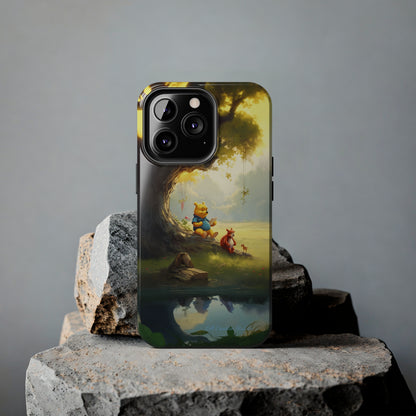 Introducing the "Winnie-The-Pooh Storytime" Cell Phone Case – A Nostalgic Journey with Friends -Tough Phone Cases