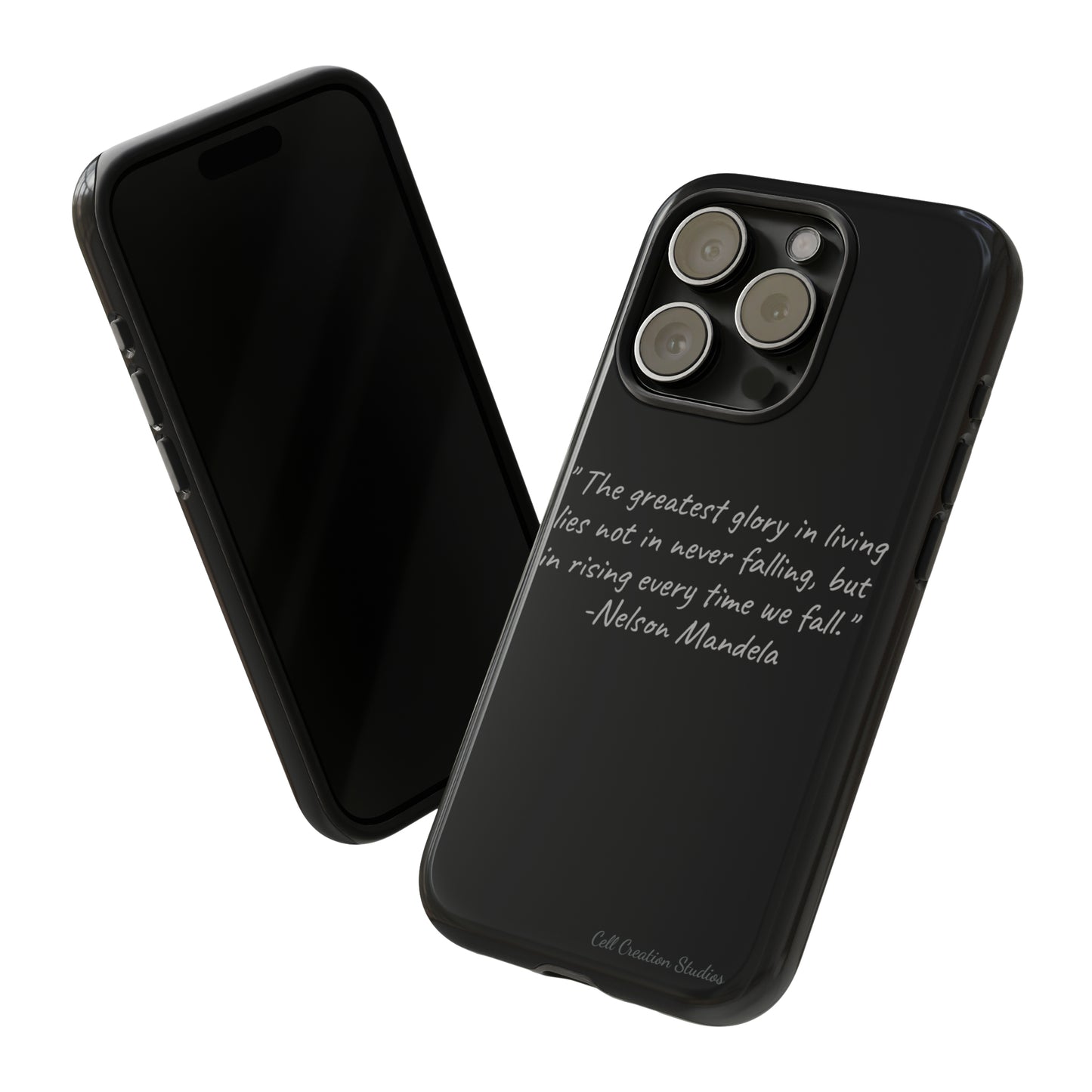 "Rising Glory" Nelson Mandela Quote Phone Case -Tough Cases